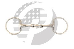 EGGBUTT Snaffle Horse Bit Double Jointed Horse Bit With Oval Link Stainless