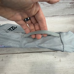 Petzl Gear Pouch Bag Small Climbing Outdoors Packable Black Zipper Mesh Free SHP