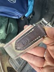 Dover Leather Hunter/Jumper Girth, Sheepskin-Lined, Elastic Ends, 50”