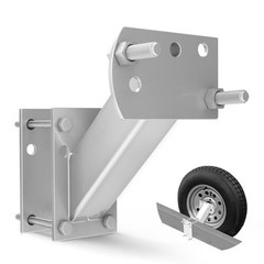 FIERYRED Trailer Spare Tire Mount,120LBS Spare Tire Carrier for Trailer,Utili…