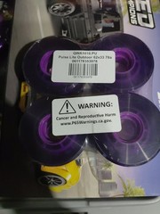 Atom Pulse Lite Outdoor Skate Wheels Purple 62mm 78A Set of 4 Roller Skate Quad