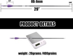 Pack of 12 Bowsoul Target Arrows Carbon Safe Blunt Point Recurve Bow Purple 28″