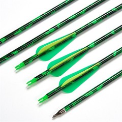 12x 30″ Carbon Archery Hunting Arrow Target SP500 for Compound&Recurve Bow Shoot