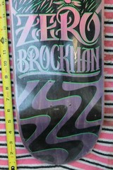 ZERO James Brockman Psychedelic Skull Flashback Rare 7.88x31in. SKATEBOARD DECK