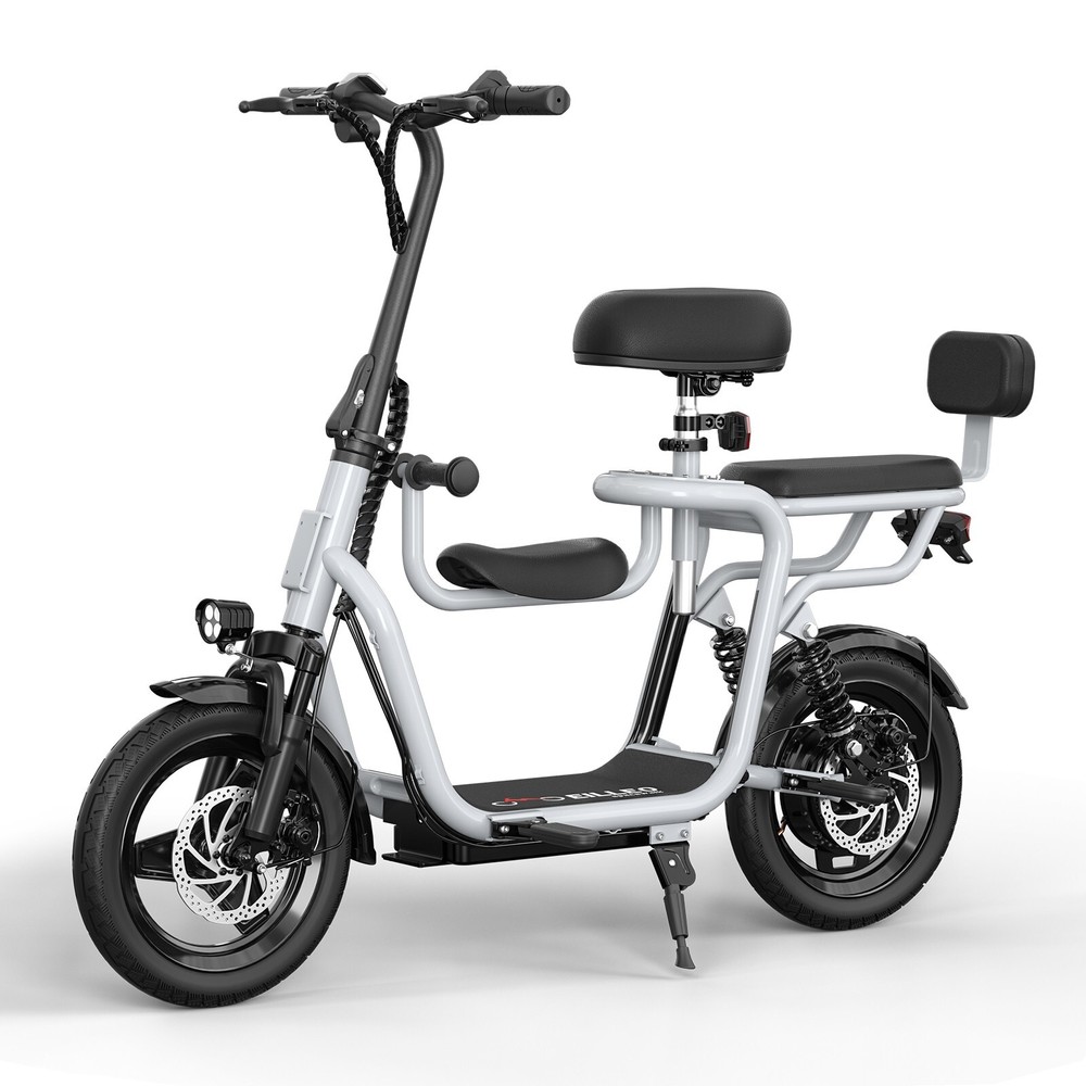 Spacewalk Electric Bike With Seats For Adults Power By 500W Motor | Silver