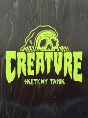 Ryan Reyes TANKED Creature Skateboards glow in the dark sketchy tank used