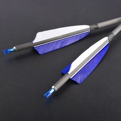 Zshjgjr 50Pcs 3 4 5 Shield Cut Archery Fletches Arrow Feathers Turkey Feather