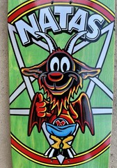 Natas Kaupus Thumbs Up Signed By Natas and Mark McKee Skateboard Deck ~Sold Out