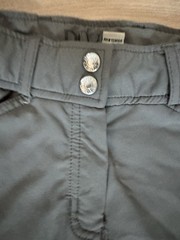 Dover Saddlery Dalton Full Silicone Grip Tech Riding Breeches Gray Pockets 26
