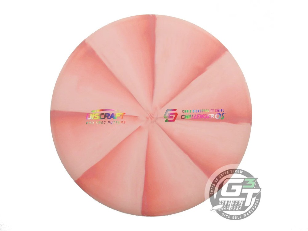 NOS Discraft [DICKERSON] Crazy Tuff Challenger OS 176g Peach-Red Putter Disc