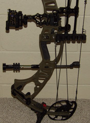 Loaded LEFT Handed Hoyt VTM 34 Bow Package- 55 to 65 lb – 26 to 31″ DL =Buckskin