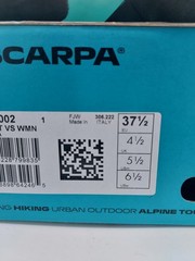 Scarpa Instinct VS Wmn Climbing Shoes Women’s Size 6.5, New In Box, Black & Aqua