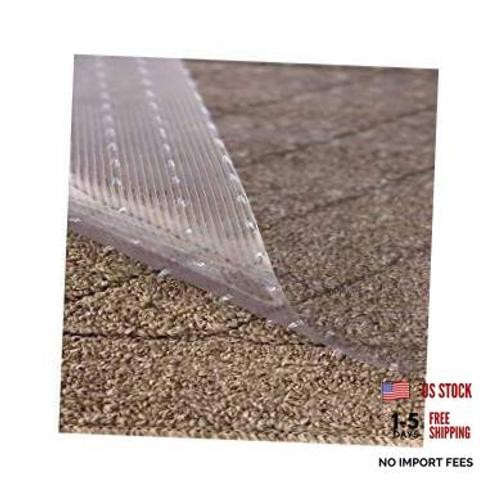 Clear Vinyl Plastic Floor Runner/Protector – 27″ x 25′ – Low Pile Carpet