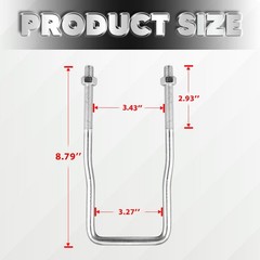 HeavyDuty Trailer Spare Tire Carrier UBolt Mount 4/5 Lug Zinc Plated for Boat