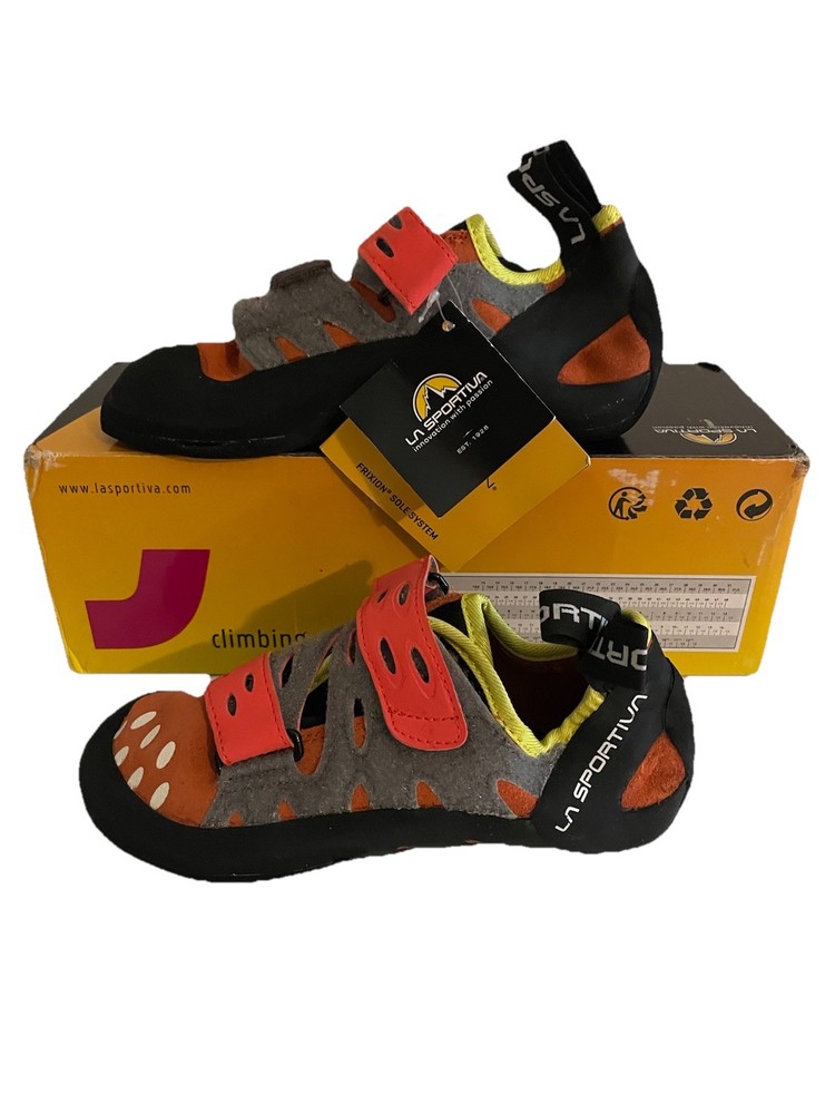 La Sportiva Tarantula Women’s Climbing Shoes 38.5 US 7.5 Coral NIB Frixion Sole