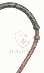 40 Plait Bosal, Chestnut Chery & Black Rawhide Bosal, 11-inch High Quality Bosal