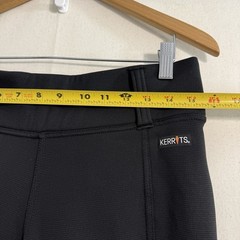 Kerrits Black Fleece Lined Riding Leggings Womens Large Equestrian Pull On