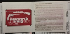 Accessories for Crosman Airgun, Decal, Service,& Copperhead 4 Fold-out Brochures