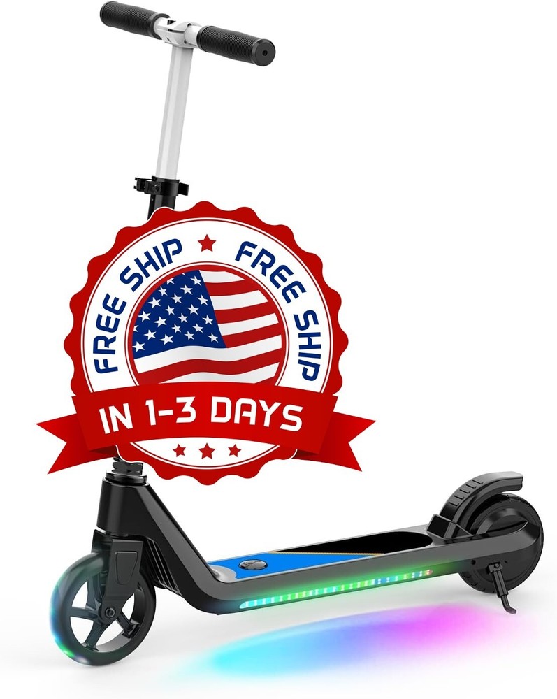 Scooter eléctrico para niños de 6 a 10 años con velocidad y altura ajustables US