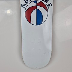 SUPREME League Skateboard Deck SS23 Collection World Famous S.U.P.R.E.M.E. White