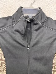 Kerrits Vest Womens Small Black Animal Print Full Zip Equestrian Horse Riding