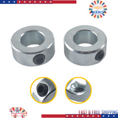 5/8″ Bore Solid Steel Zinc Plated Shaft Collars Set Screw Style (2PCS) NEW