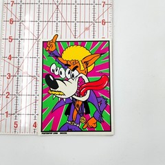 Frank Kozik PosterPop Sticker Wild Four-Eyed Disco Wolf 1998 VTG 90’s Decal NOS