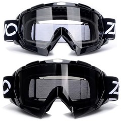 2 Pack ATV Goggles Dirt Bike Motocross Off Road Riding Black Clear+black Grey
