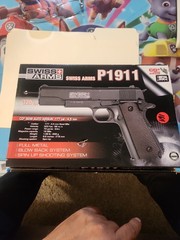 Swiss Arms P1911 Pistol CO2 Operated Semi-Auto BB Pistol 177 NEW IN THE BOX