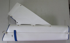 NEET White Leather W/Blue Braid Hip Quiver w/Blue Trim NT-300 Rt Hand – NEW –