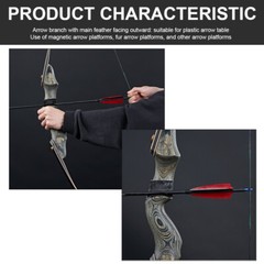12x 30″/32″ Carbon Arrows Turkey Feather Spine 500 Hunting Compound Recurve Bow