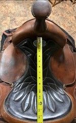 Simco Brown Leather Pleasure/Trail Saddle Traditional Design 15in Model 886