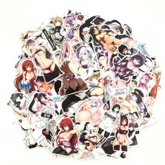 US 100-200 Pcs Sexy Anime Stickers Waifu Girl Explicit Beautiful Gorgeous Vinyl