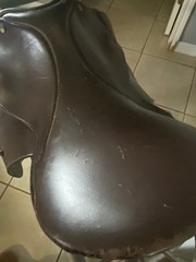 16.5″ Collegiate English Saddle used soft leather FREE SHIPPING