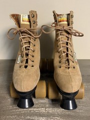 Vintage Free Former Roller Skates Brown Suede Men’s Size 6 Women’s 8