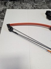 Barnett Compound Bow Set WildHawk Vertigo Orange Red Dual Limb Archery Youth