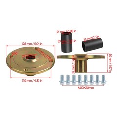 2PC Universal 4 Stud 110mm Wheel Hub Front Rear Rim Hub Assembly Buggy ATV Quad