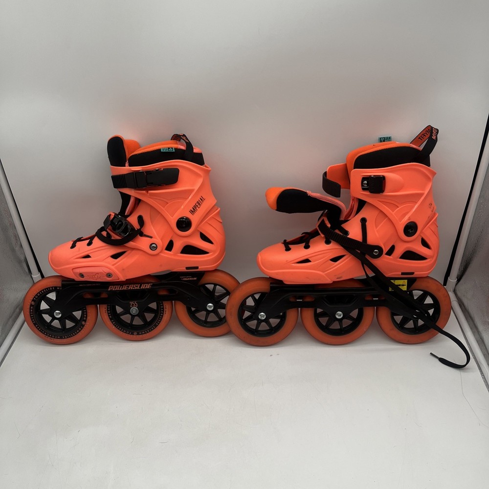 Powerslide Imperial Inline Skates Orange 3x125mm EU 41/42 US 7.5/8 UK 6.5/7