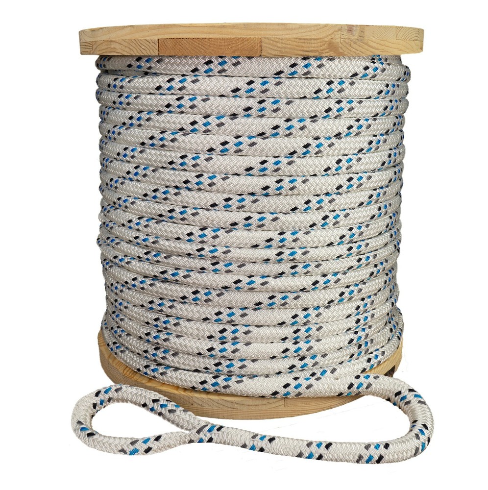 Strongest Double Braid Polyester Cable Wire Pull Pulling Rope W/ 6″ Spliced Eyes