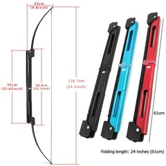 ZSHJGJR 58″ Folding Bow Tactical Survival Bow 35lbs with Aluminum Alloy Riser…