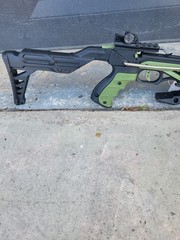 Dartmoor Green and Black Crossbow with Adjustable Stock and Sight