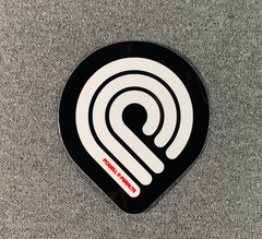 Powell Peralta Triple P Skateboard Sticker 3 inch white/black
