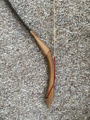 Traditional Mongolian Horse Wood Bow – 53″ Handmade Recurve Bow Black
