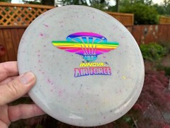 (New Listing) 175G PFN Thunderbird Rainbow Disc Golf Innova PDGA Splatter #3026