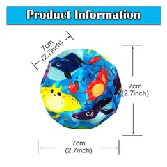 6 Pack Astro Jump Balls, Multicolored Spaceballs, Super High Bouncing Lightwe…
