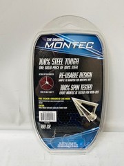G5 Outdoors #112 Montec 100 Grain Broadhead’s 3-Pack, 1 1/16″- NEW
