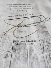 B55 Flemish Twist Bowstrings – 16 Strand – «SYCAMORE» – Recurve – Choose Length