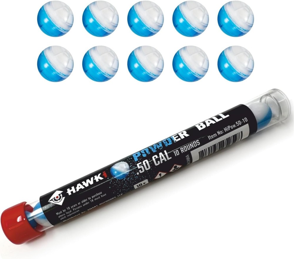 Hawki Paintball Training Powder Balls .50 Caliber 10 rounds