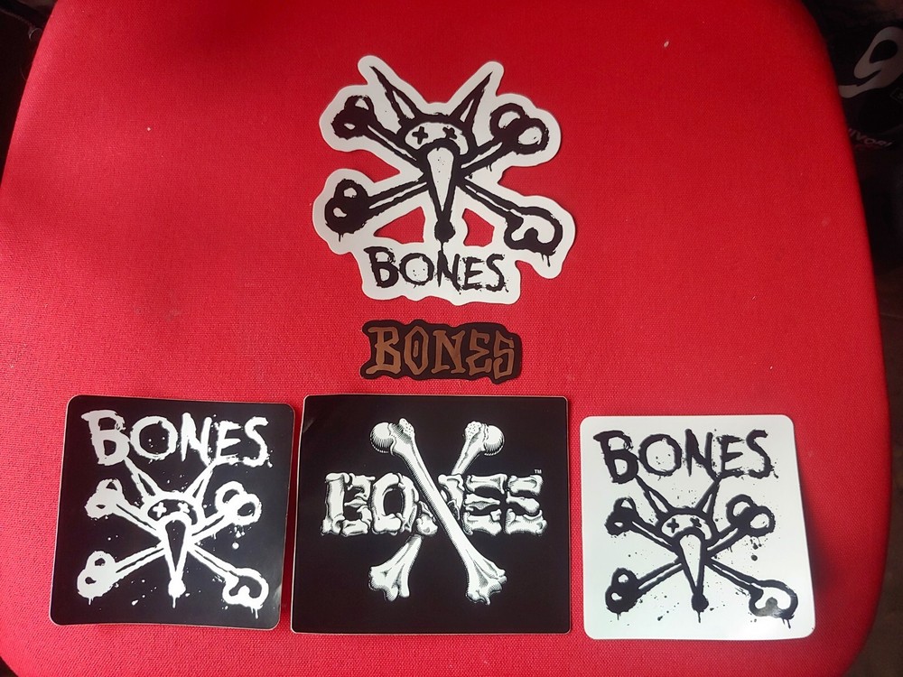 Bones Skateboard Stickers – Lot of 5