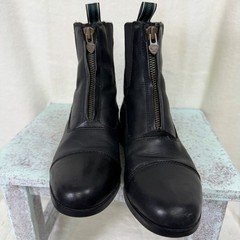 Ariat Heritage IV Paddock Boots Womens 6.5B Black Leather Front Zip Equestrian